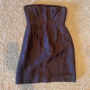 J.Crew Linen Silk Tube Top Dress